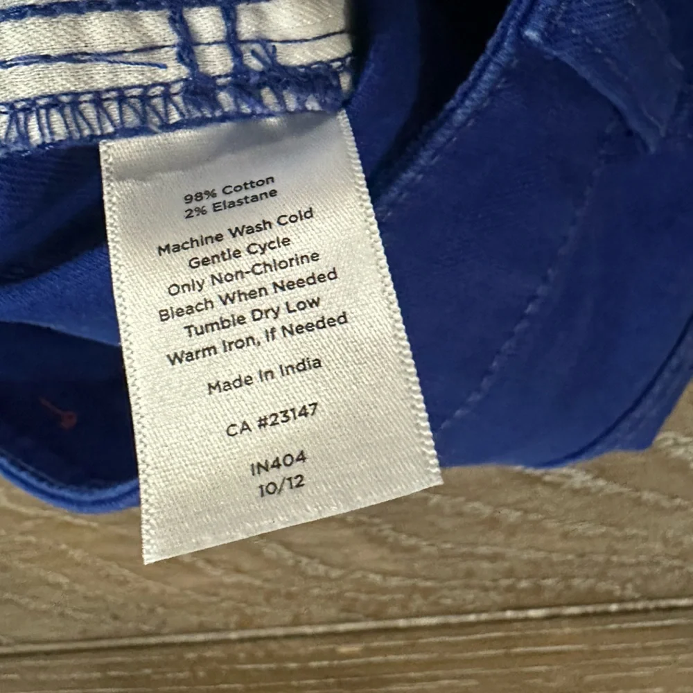 Talbots Signature Slim Crop Vibrant Blue Jeans - Picture 12 of 12